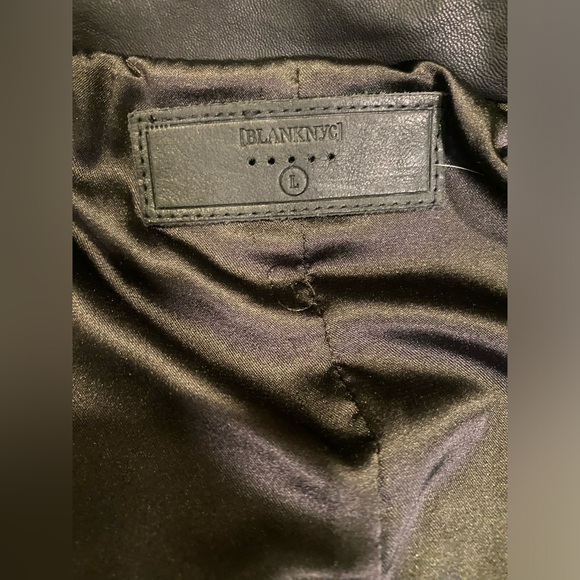 NWT BLANKNYC From Nordstrom-Women’s Faux Black Leather Moto Jacket - Picture 6 of 10